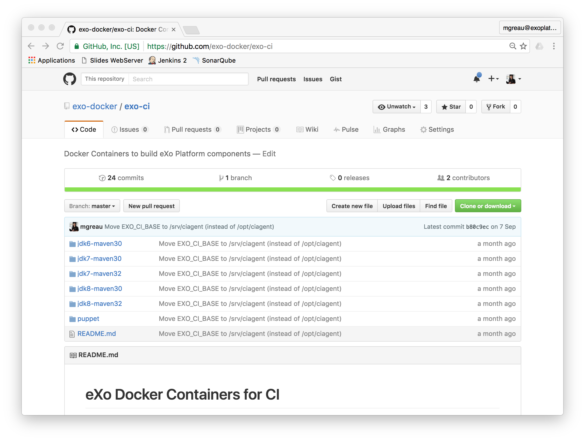 eXo Docker GitHub